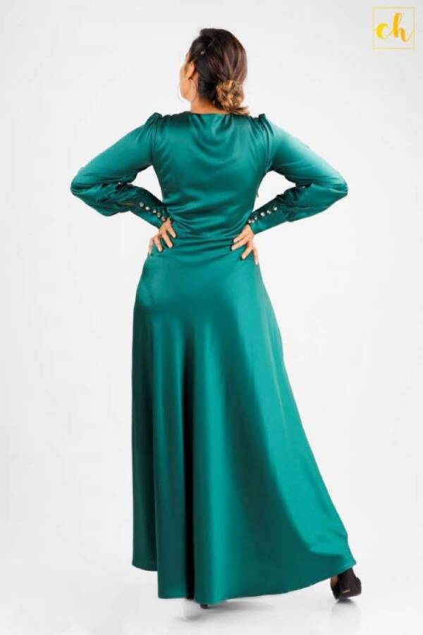 CH087 Long Sleeve Flared Dress - Image 4