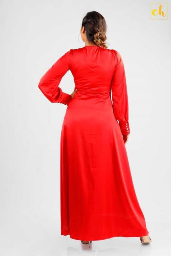 CH087 Long Sleeve Flared Dress - Image 8